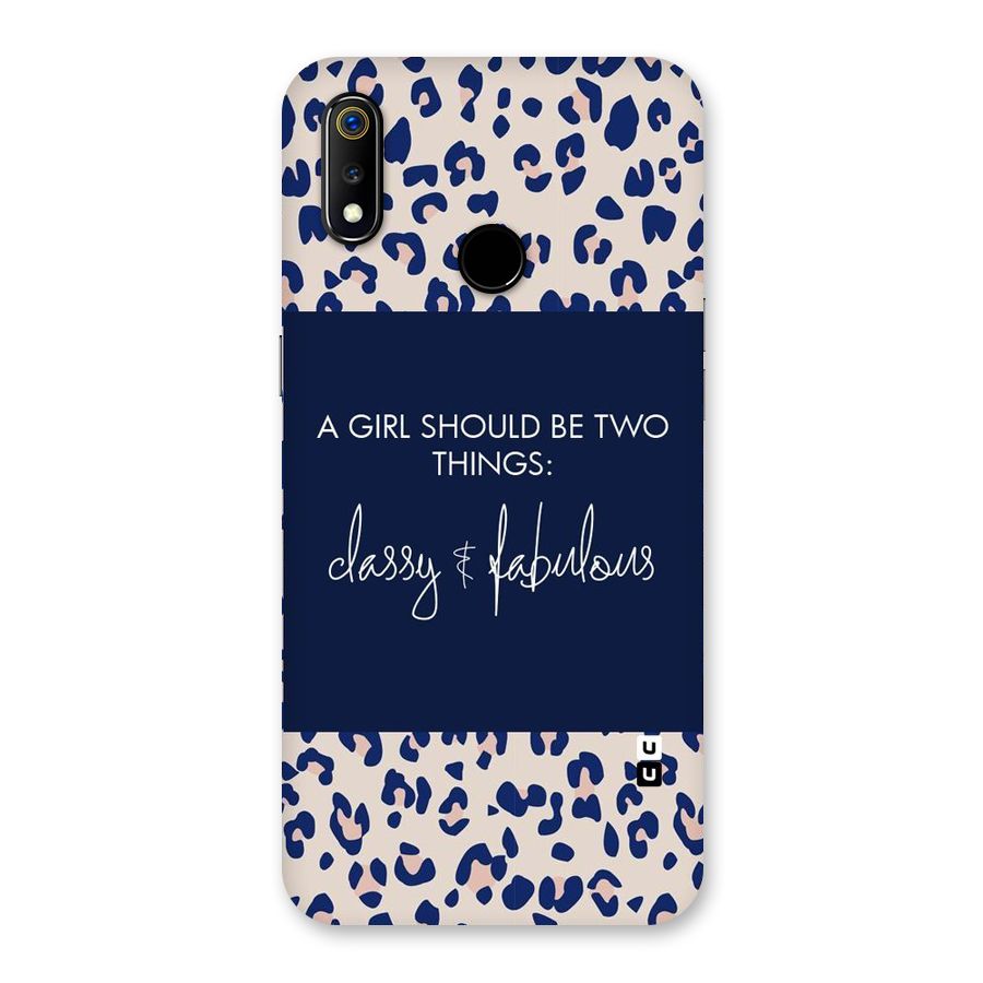 Classy and Fabulous Back Case for Realme 3