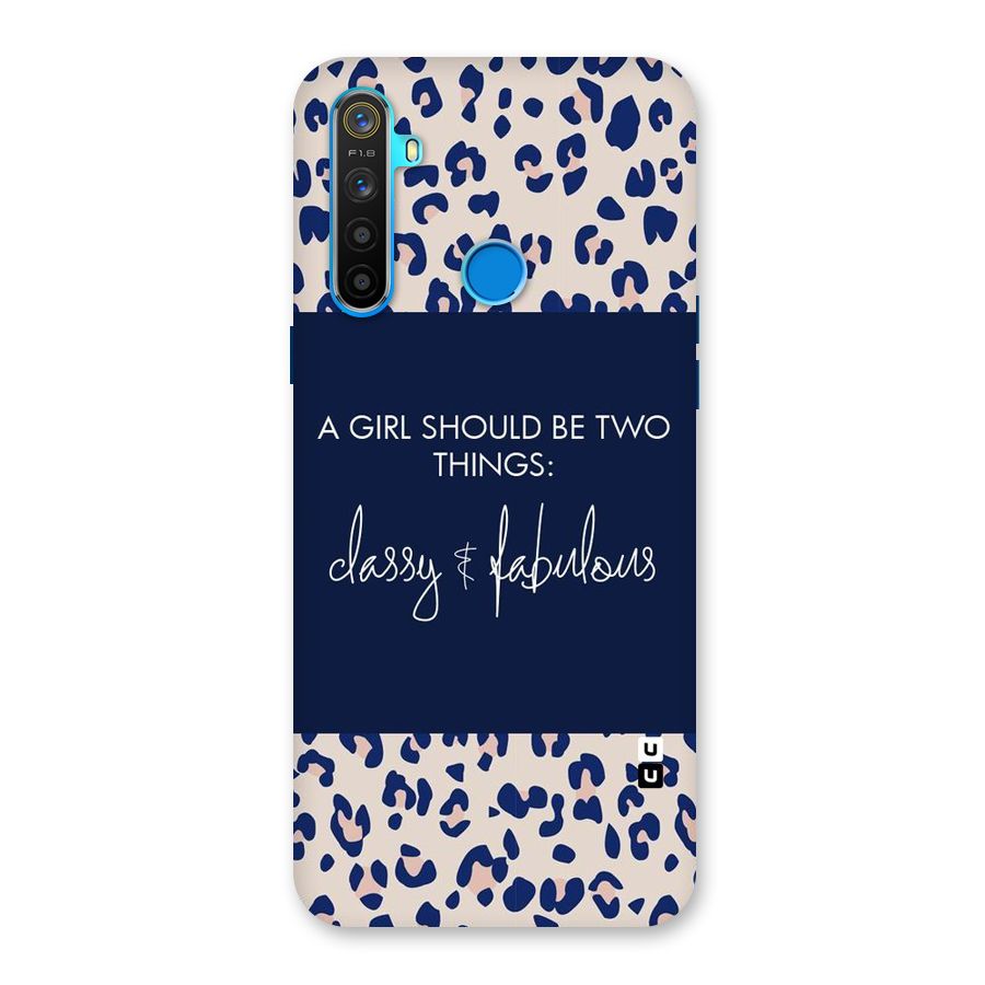 Classy and Fabulous Back Case for Realme 5