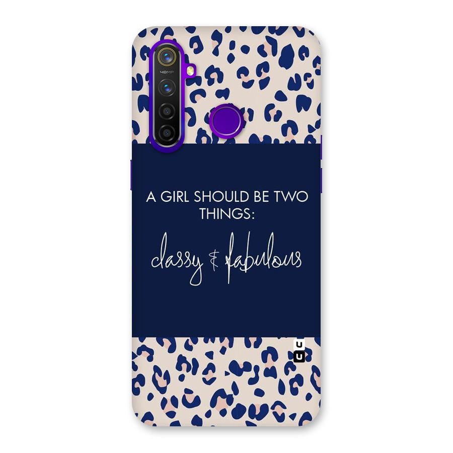 Classy and Fabulous Back Case for Realme 5 Pro