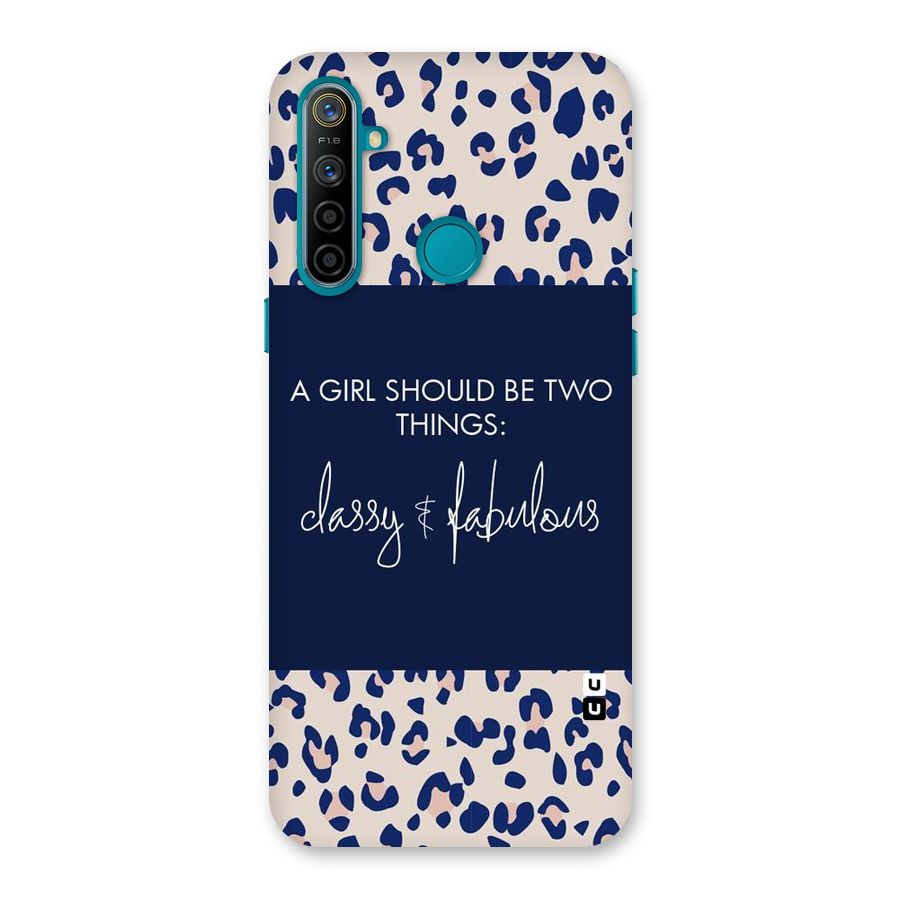 Classy and Fabulous Back Case for Realme 5i