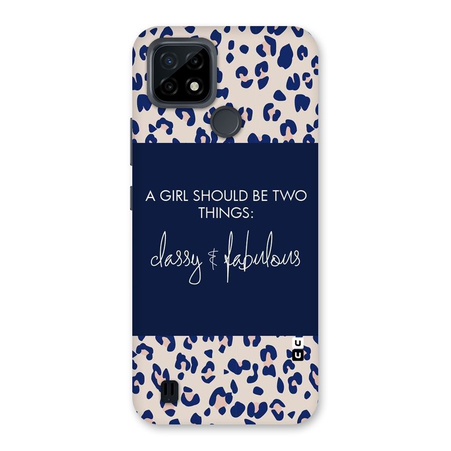 Classy and Fabulous Back Case for Realme C21