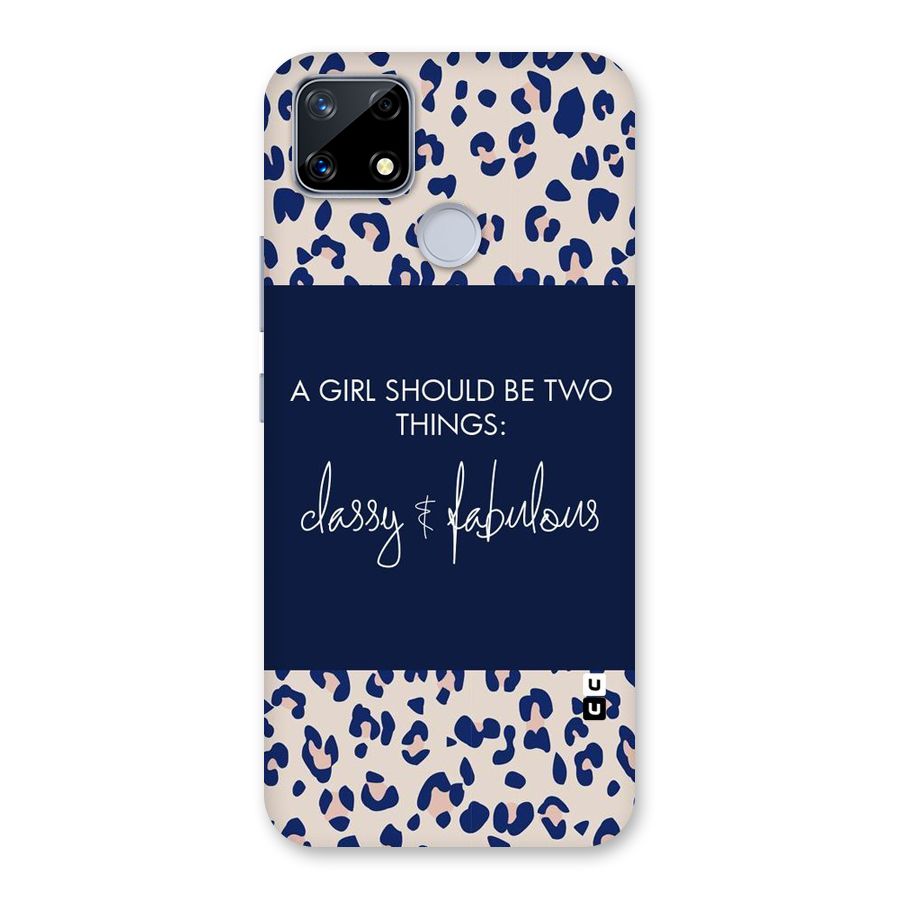 Classy and Fabulous Back Case for Realme Narzo 20