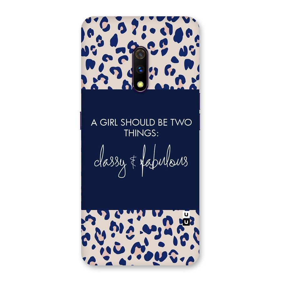 Classy and Fabulous Back Case for Realme X