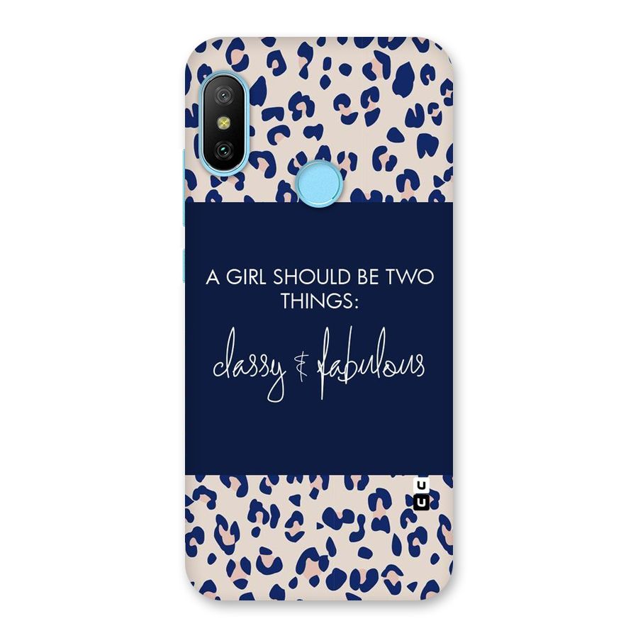 Classy and Fabulous Back Case for Redmi 6 Pro