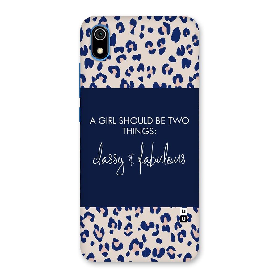 Classy and Fabulous Back Case for Redmi 7A