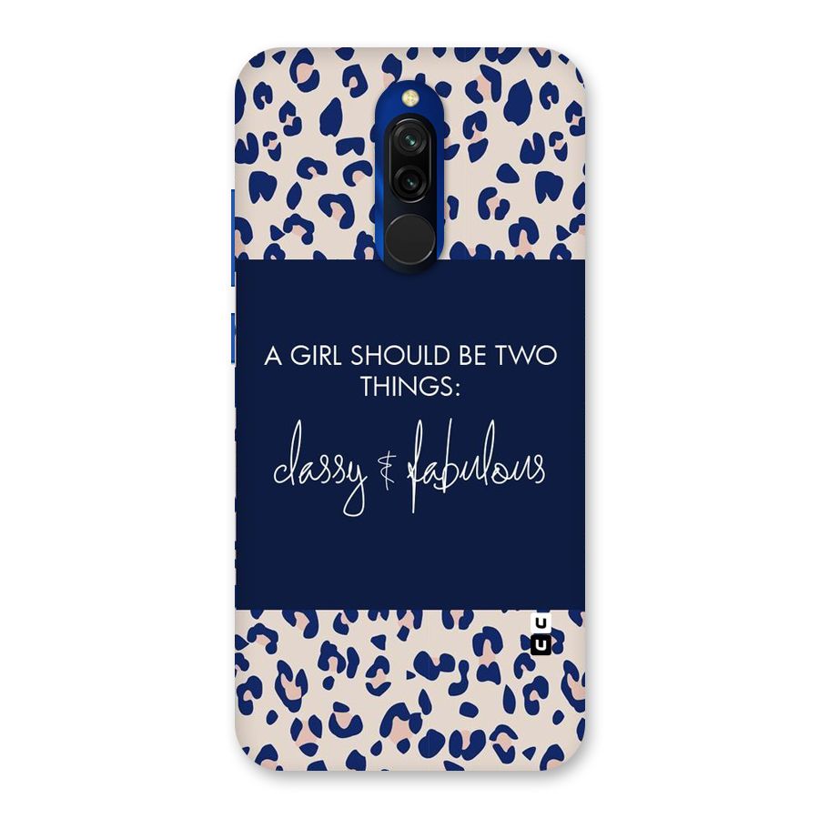 Classy and Fabulous Back Case for Redmi 8