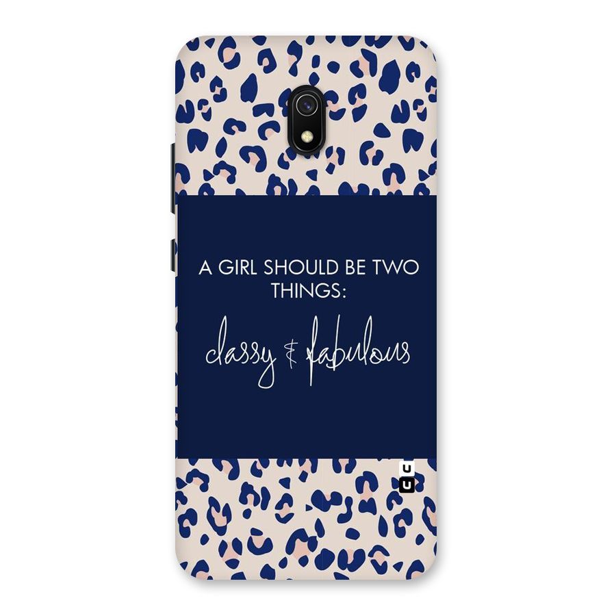 Classy and Fabulous Back Case for Redmi 8A