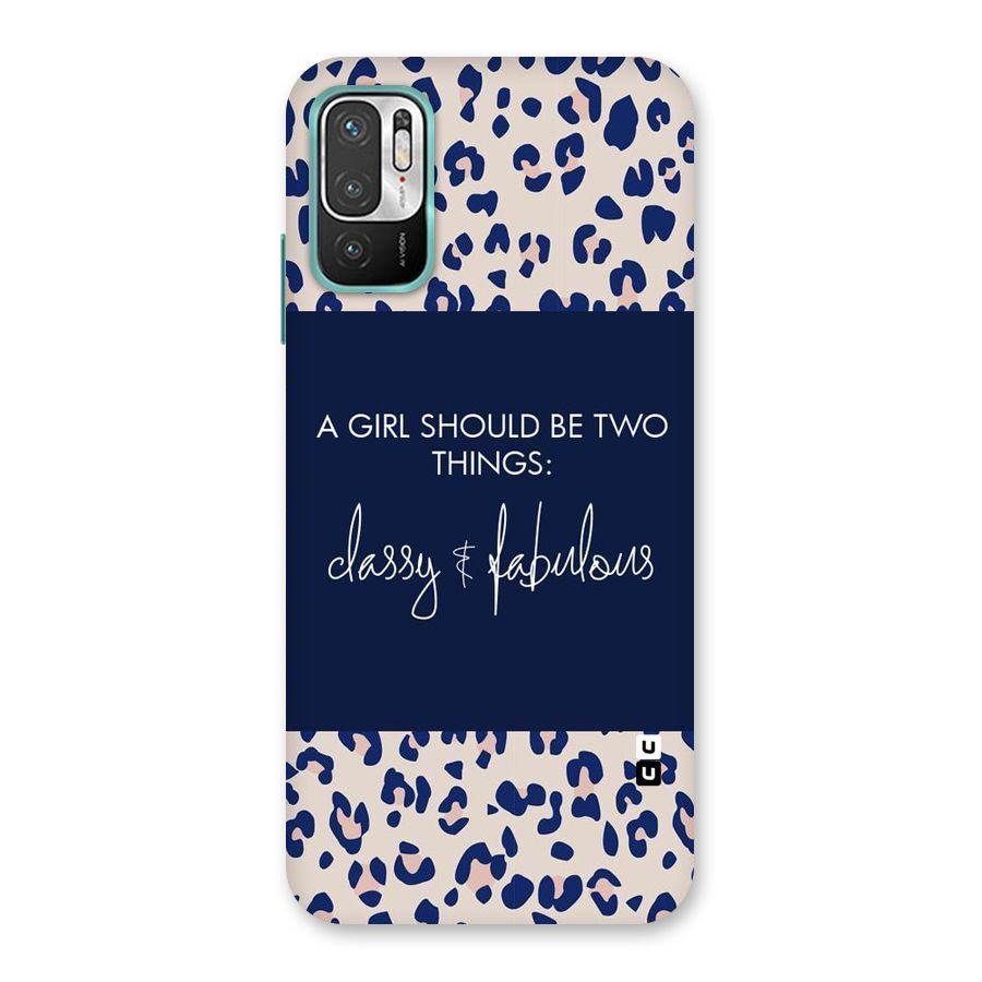Classy and Fabulous Back Case for Redmi Note 10T 5G