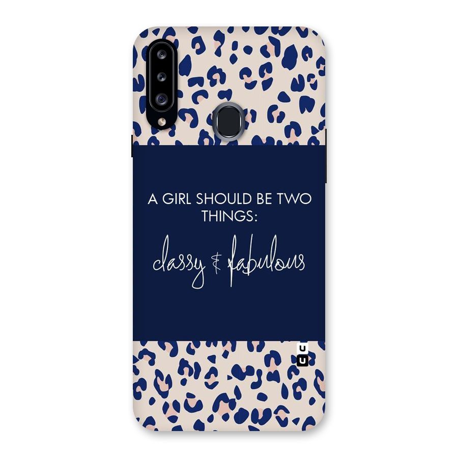 Classy and Fabulous Back Case for Samsung Galaxy A20s