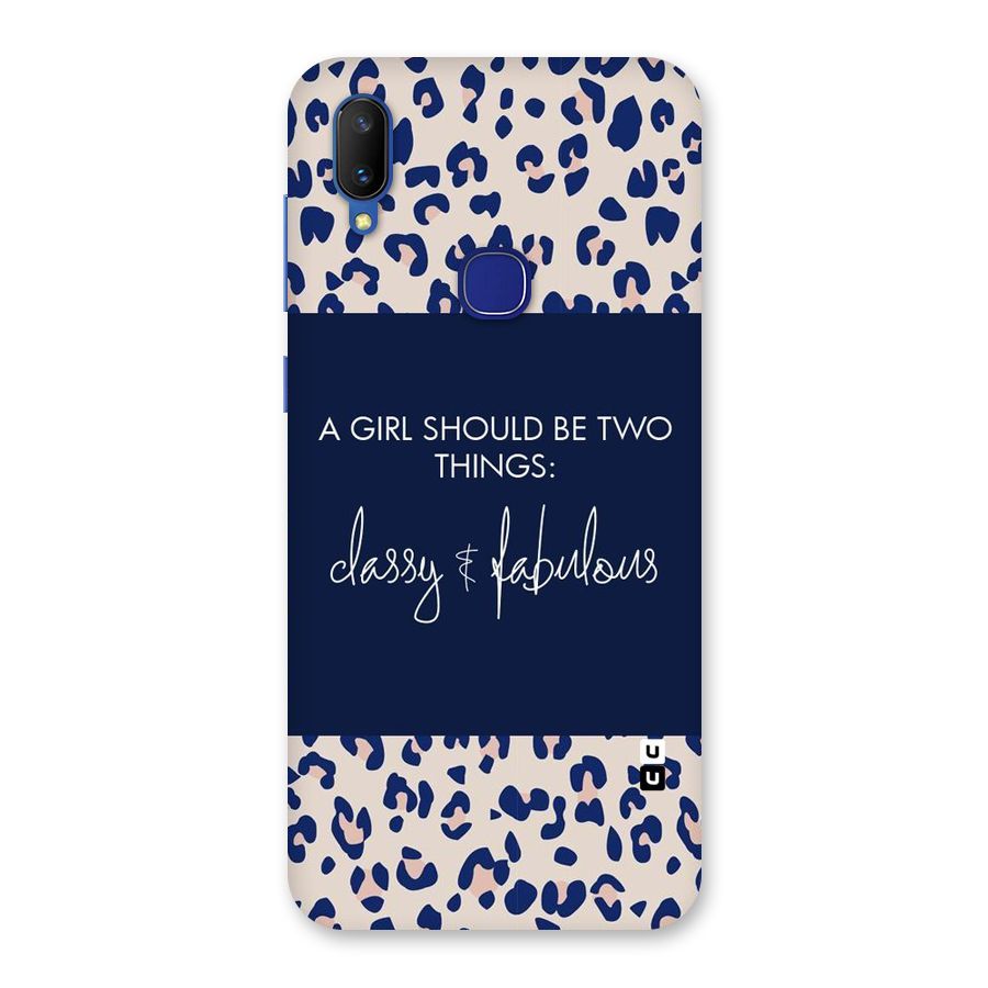 Classy and Fabulous Back Case for Vivo V11