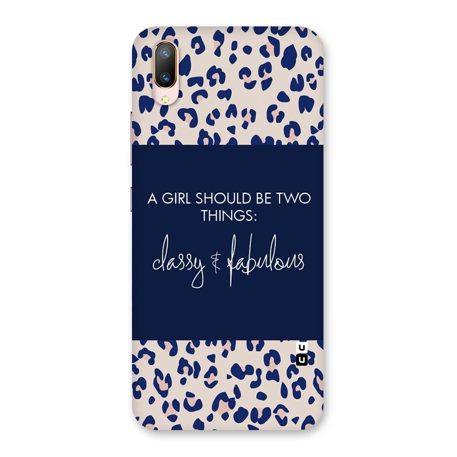Classy and Fabulous Back Case for Vivo V11 Pro