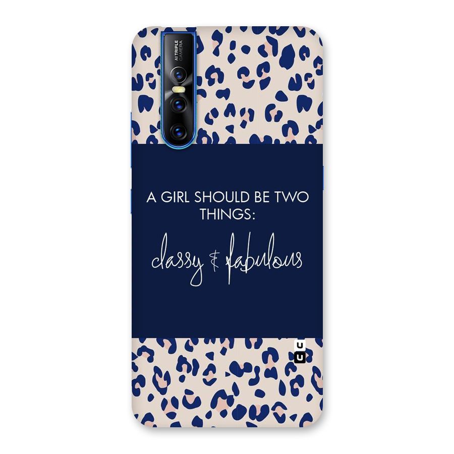Classy and Fabulous Back Case for Vivo V15 Pro