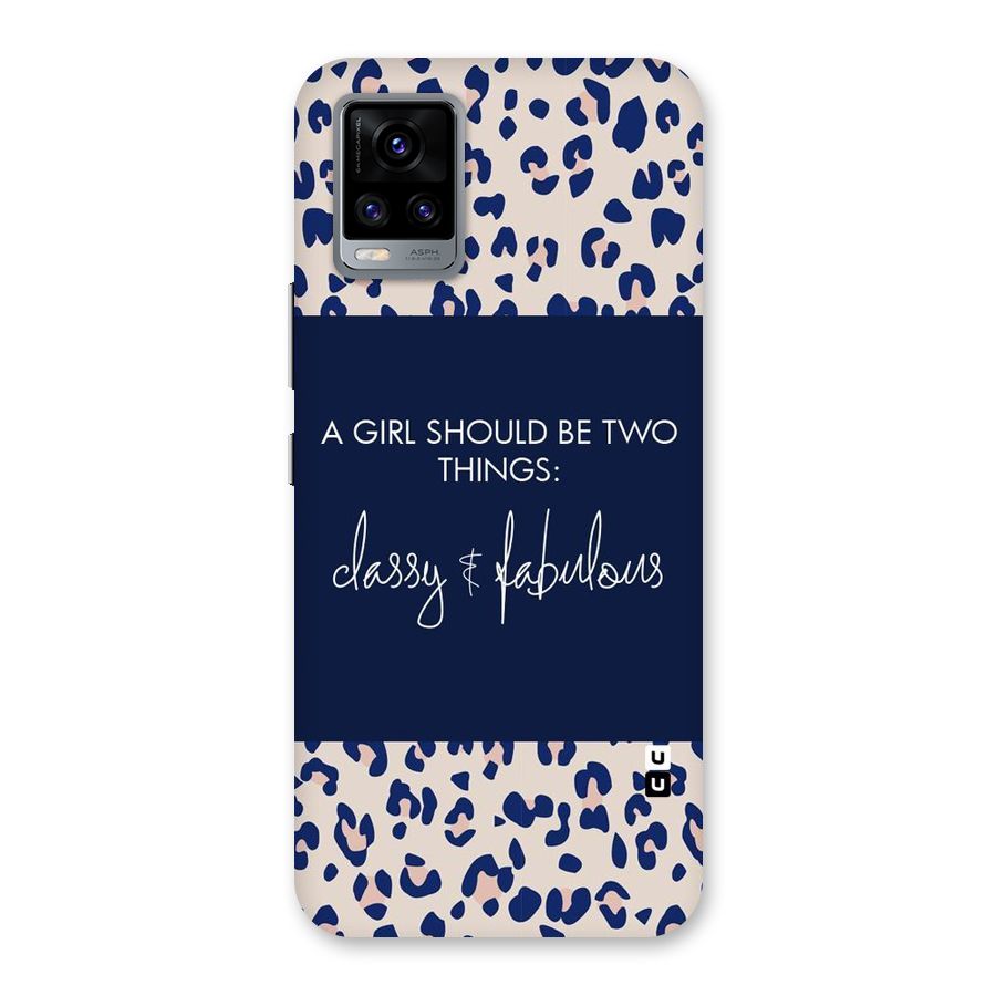 Classy and Fabulous Back Case for Vivo V20