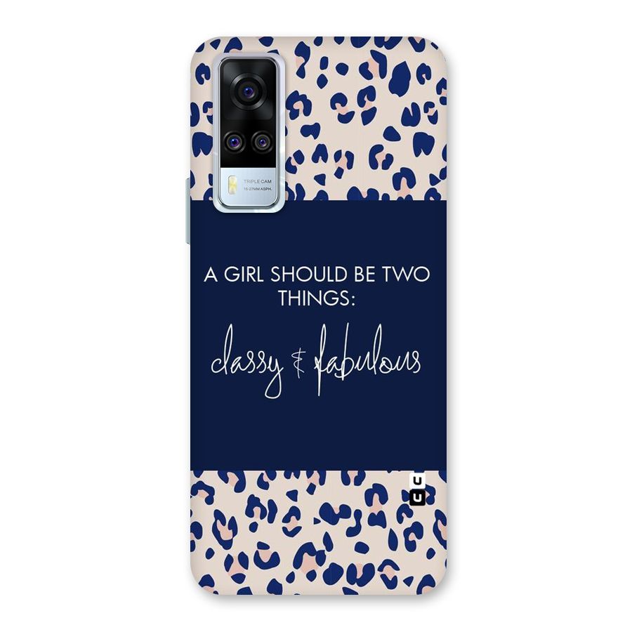 Classy and Fabulous Back Case for Vivo Y31