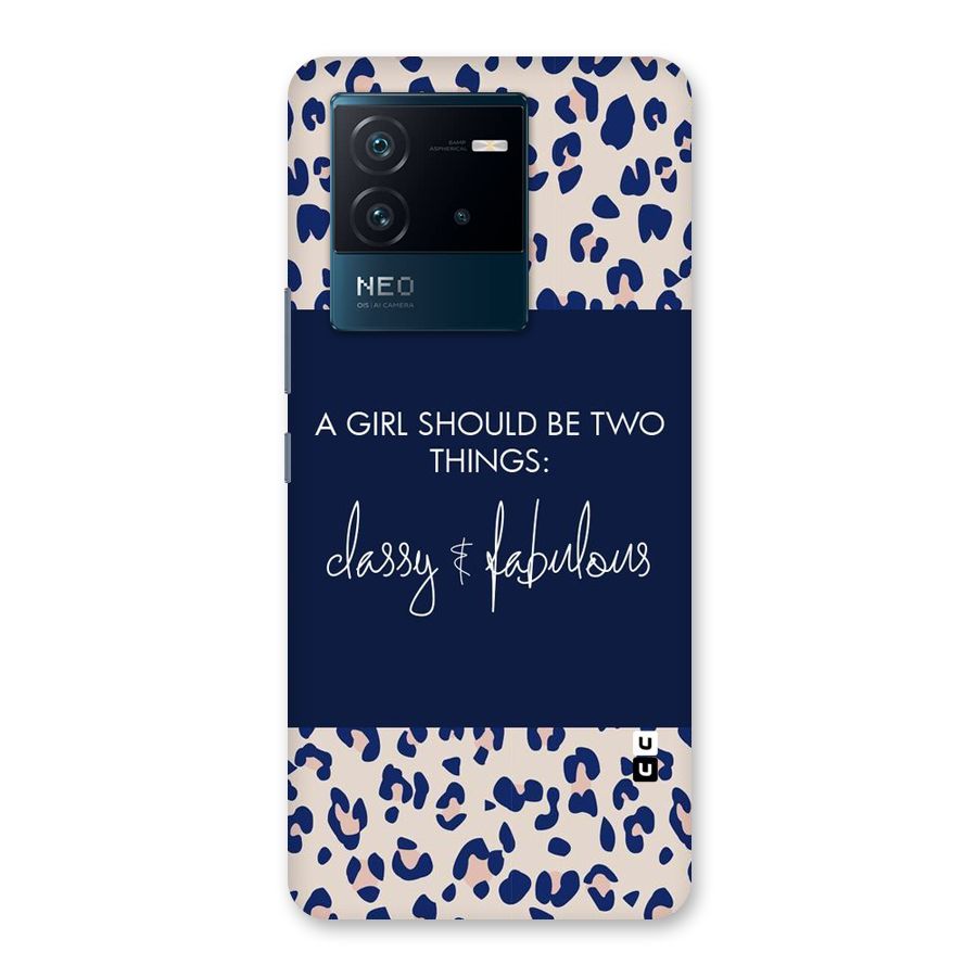 Classy and Fabulous Back Case for Vivo iQOO Neo 6 5G