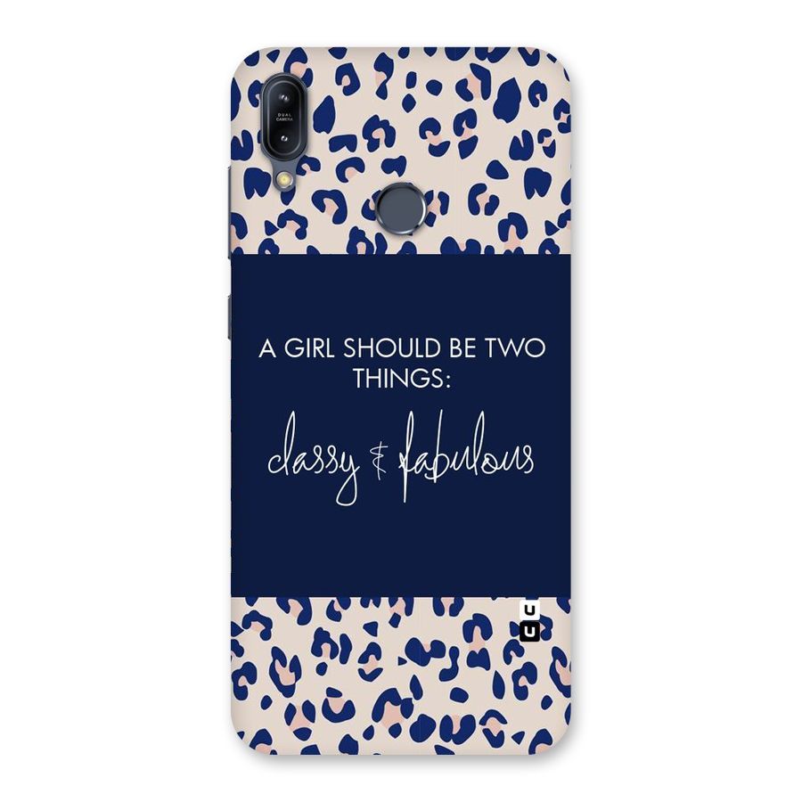 Classy and Fabulous Back Case for Zenfone Max M2