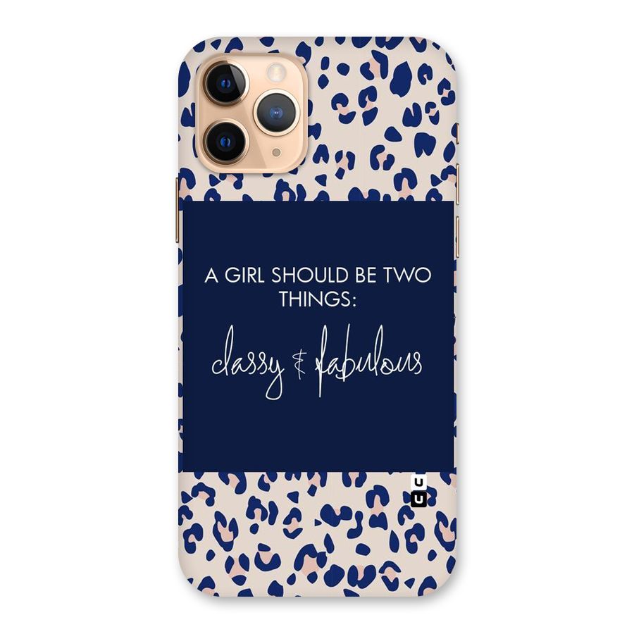 Classy and Fabulous Back Case for iPhone 11 Pro