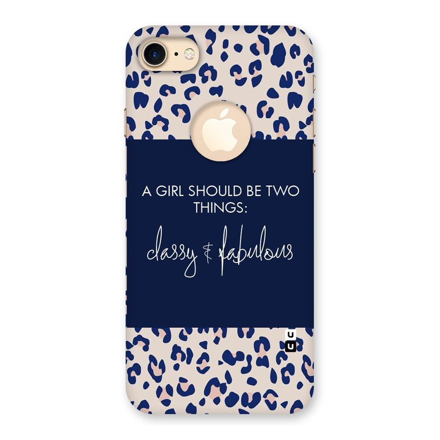 Classy and Fabulous Back Case for iPhone 7 Logo Cut