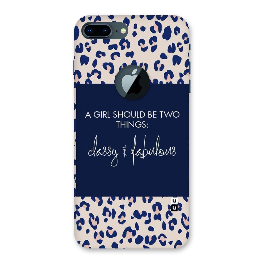 Classy and Fabulous Back Case for iPhone 7 Plus Logo Cut