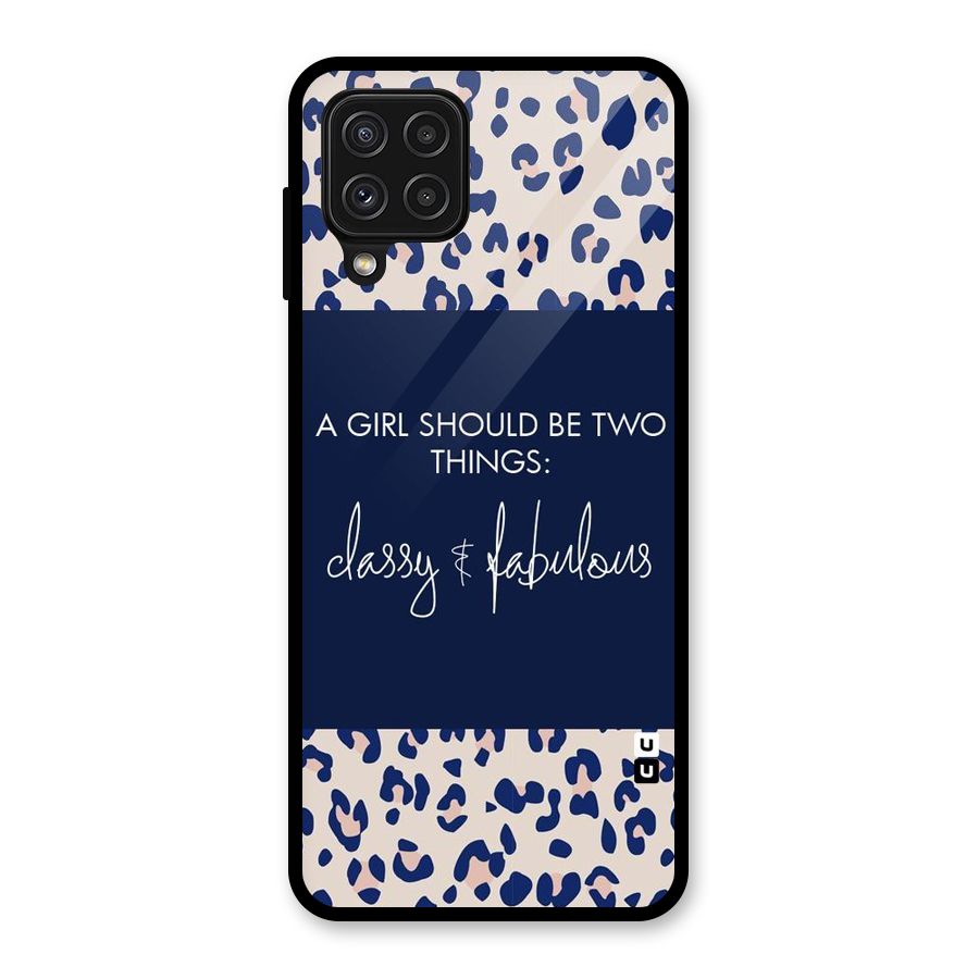 Classy and Fabulous Glass Back Case for Galaxy A22 4G