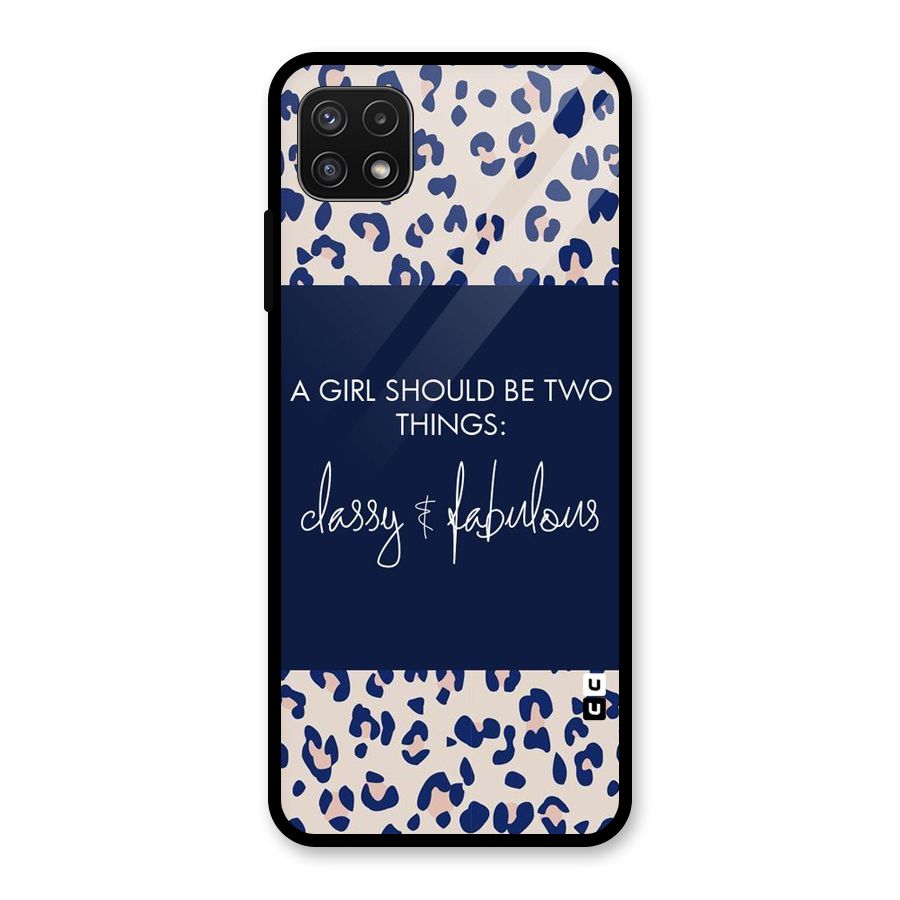Classy and Fabulous Glass Back Case for Galaxy A22 5G