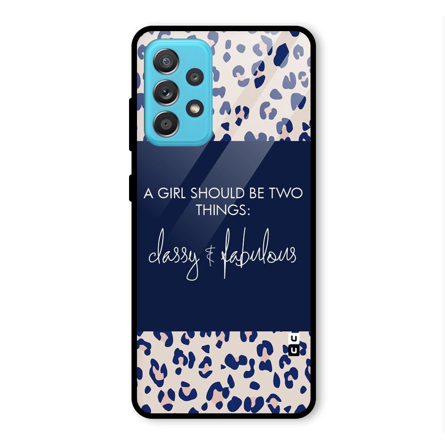 Classy and Fabulous Glass Back Case for Galaxy A52