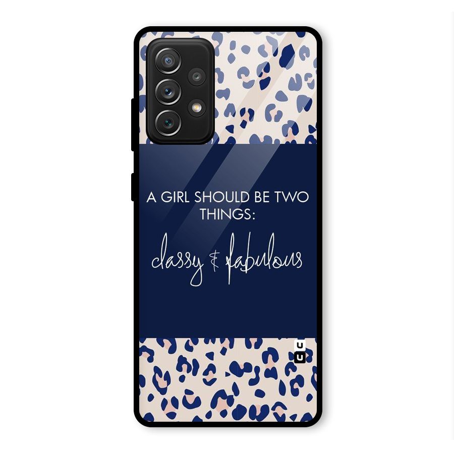 Classy and Fabulous Glass Back Case for Galaxy A72