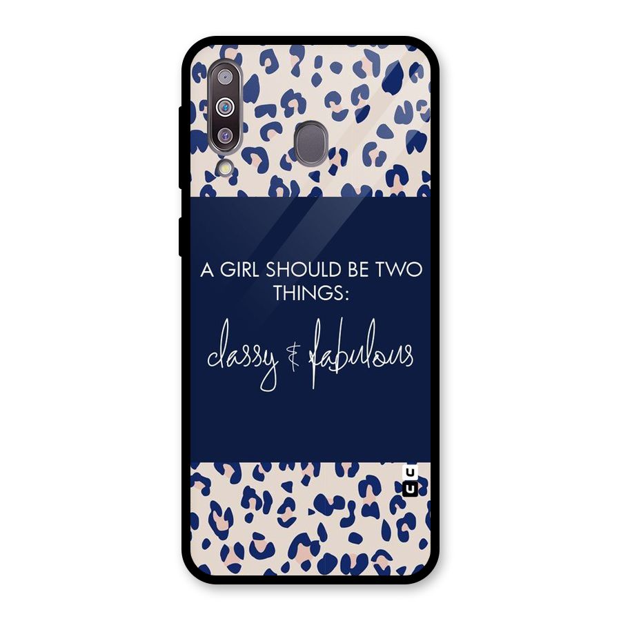Classy and Fabulous Glass Back Case for Galaxy M30