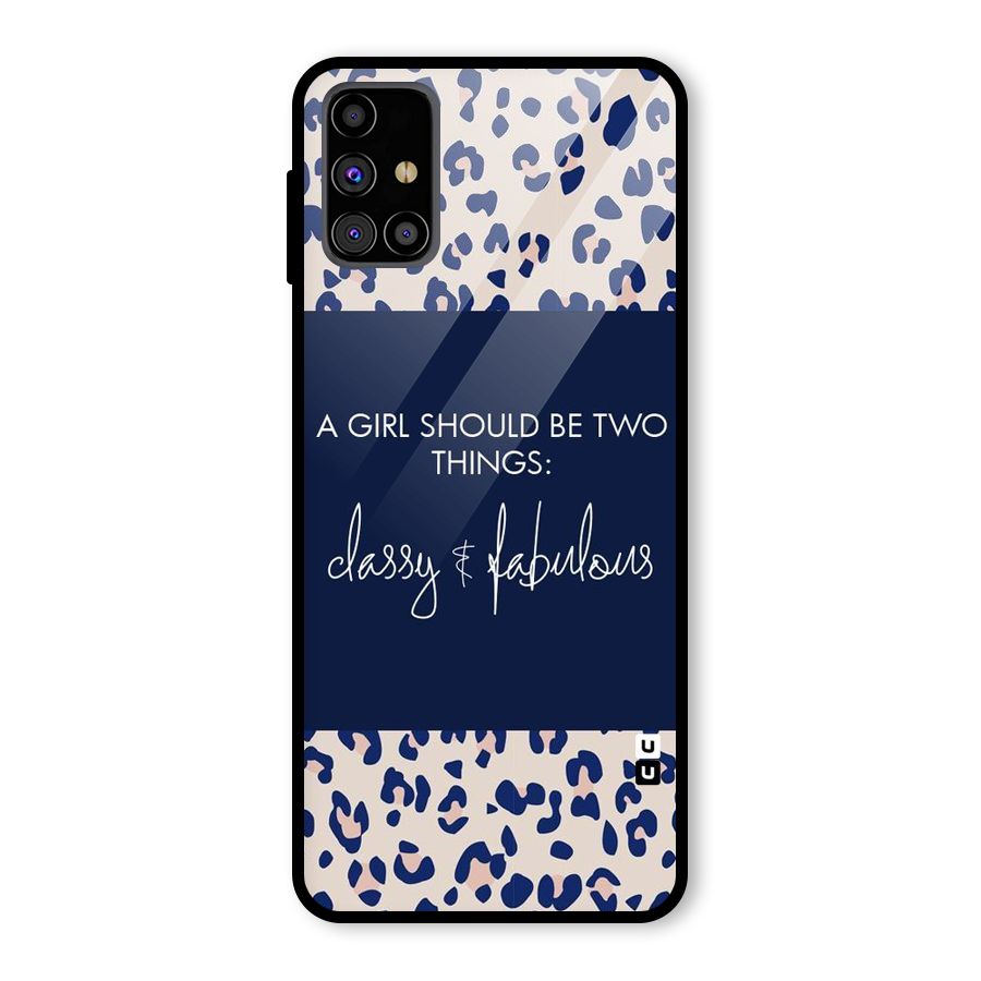 Classy and Fabulous Glass Back Case for Galaxy M31s