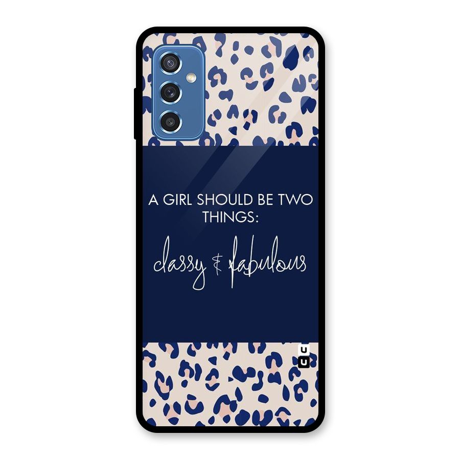 Classy and Fabulous Glass Back Case for Galaxy M52 5G