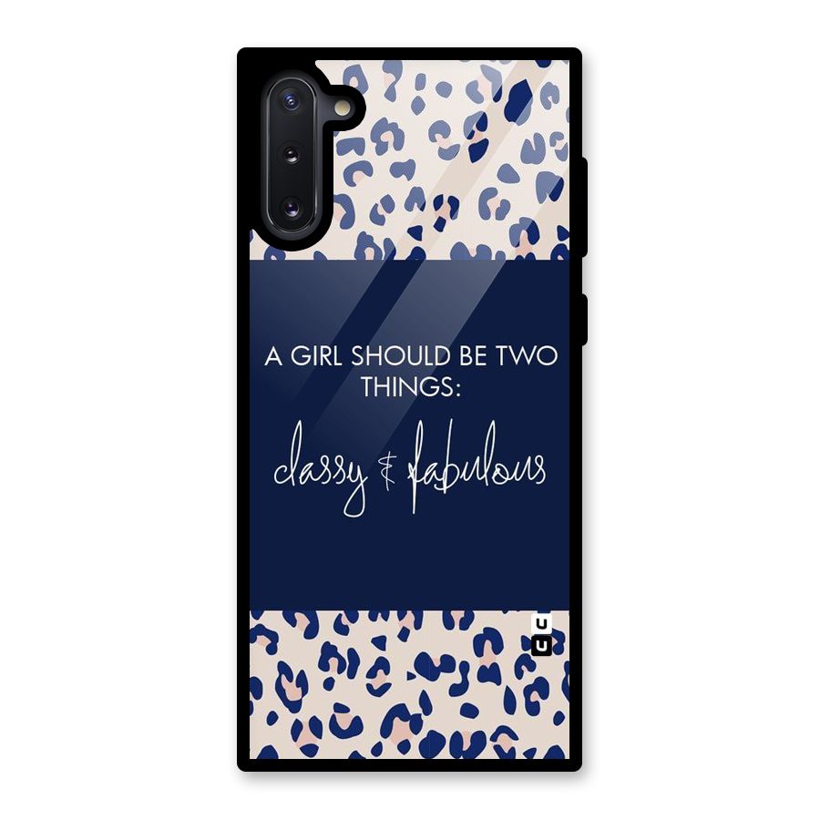 Classy and Fabulous Glass Back Case for Galaxy Note 10