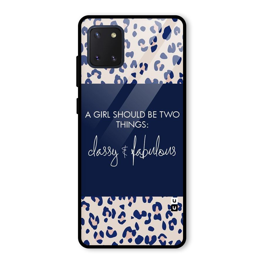 Classy and Fabulous Glass Back Case for Galaxy Note 10 Lite