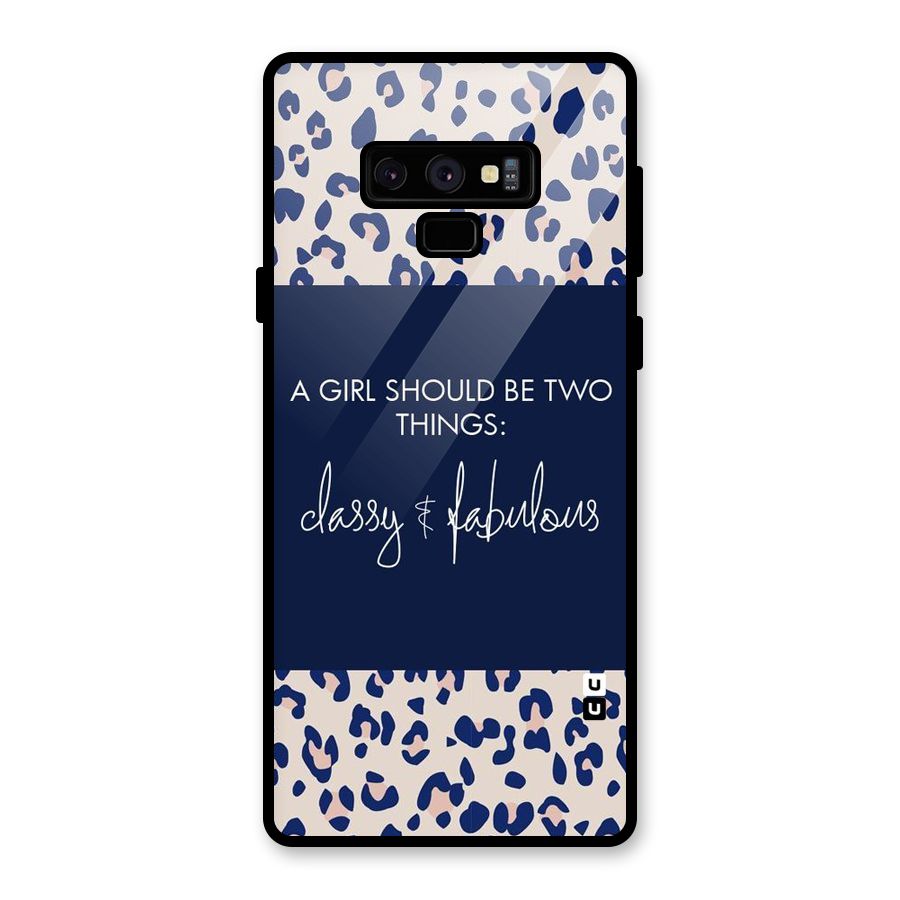 Classy and Fabulous Glass Back Case for Galaxy Note 9