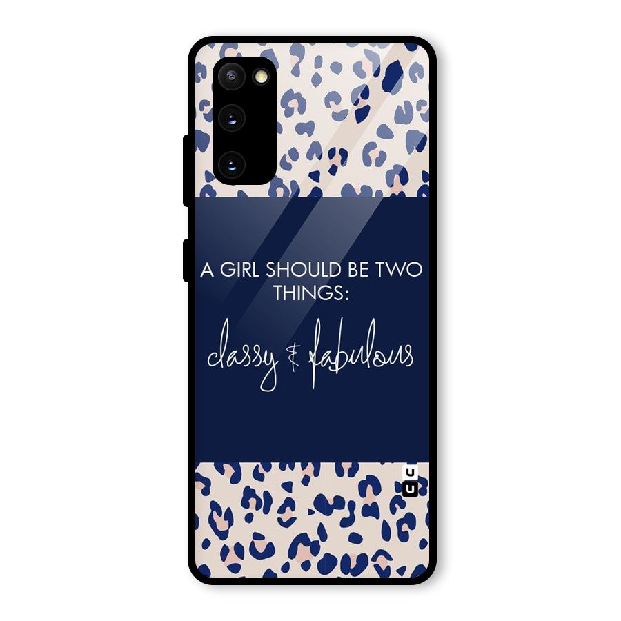 Classy and Fabulous Glass Back Case for Galaxy S20 FE 5G