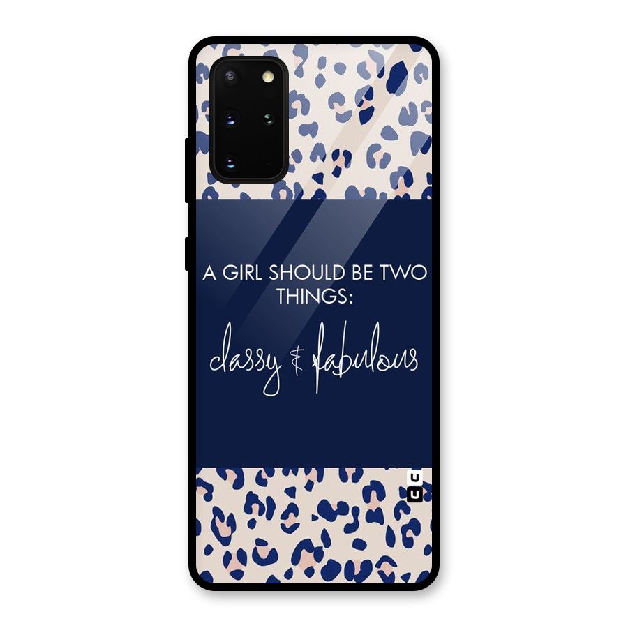 Classy and Fabulous Glass Back Case for Galaxy S20 Plus