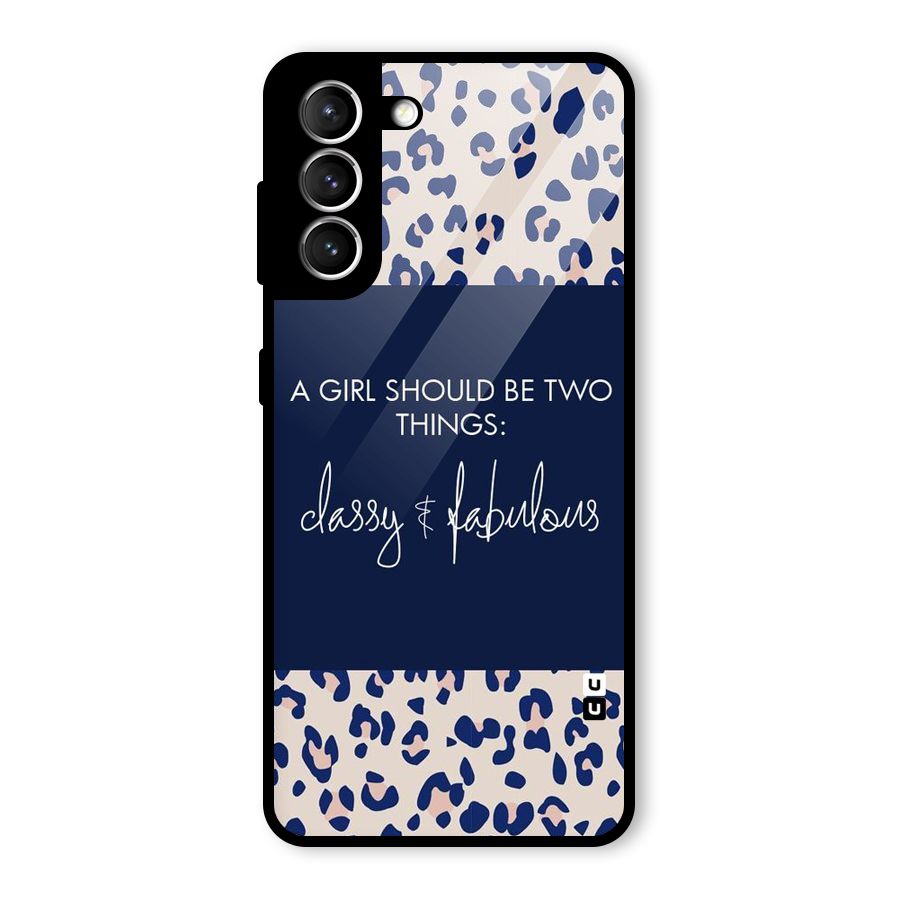 Classy and Fabulous Glass Back Case for Galaxy S21 5G