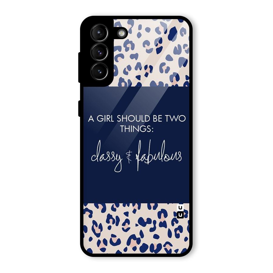 Classy and Fabulous Glass Back Case for Galaxy S21 Plus