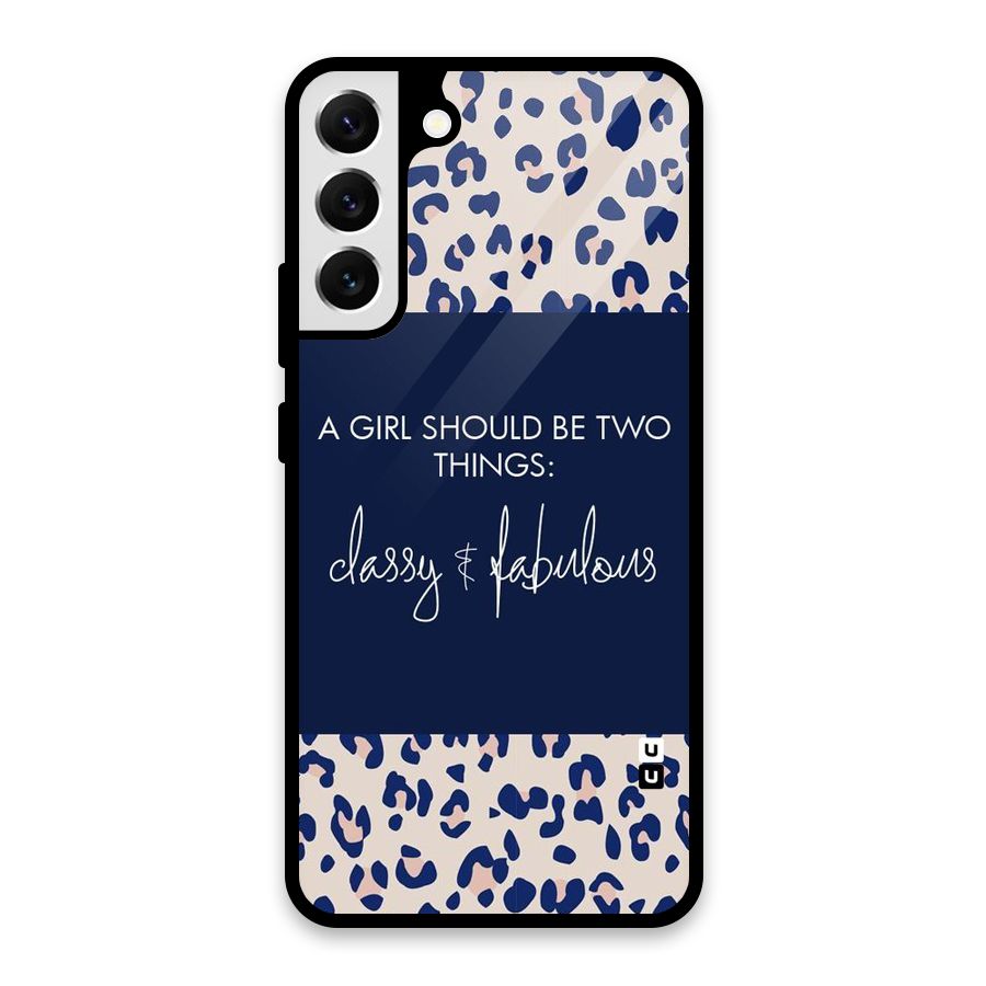 Classy and Fabulous Glass Back Case for Galaxy S22 Plus 5G