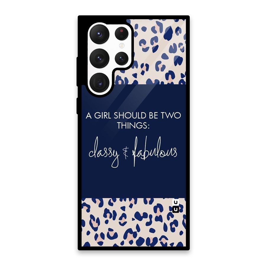 Classy and Fabulous Glass Back Case for Galaxy S22 Ultra 5G