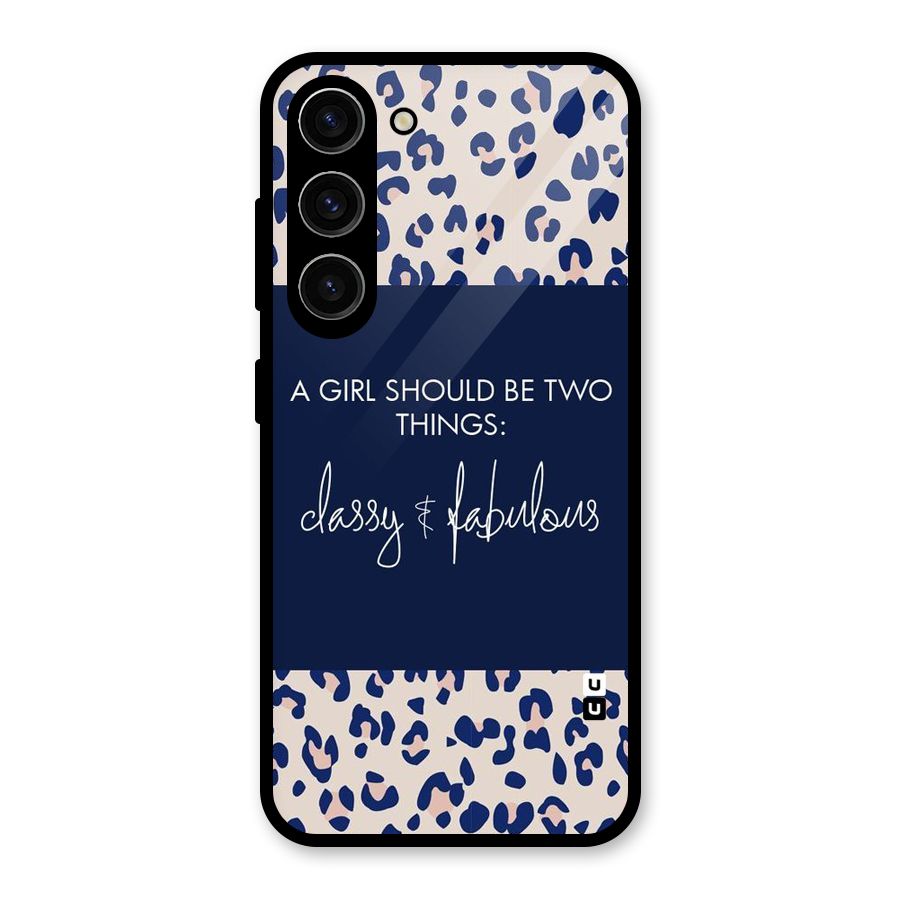 Classy and Fabulous Glass Back Case for Galaxy S23
