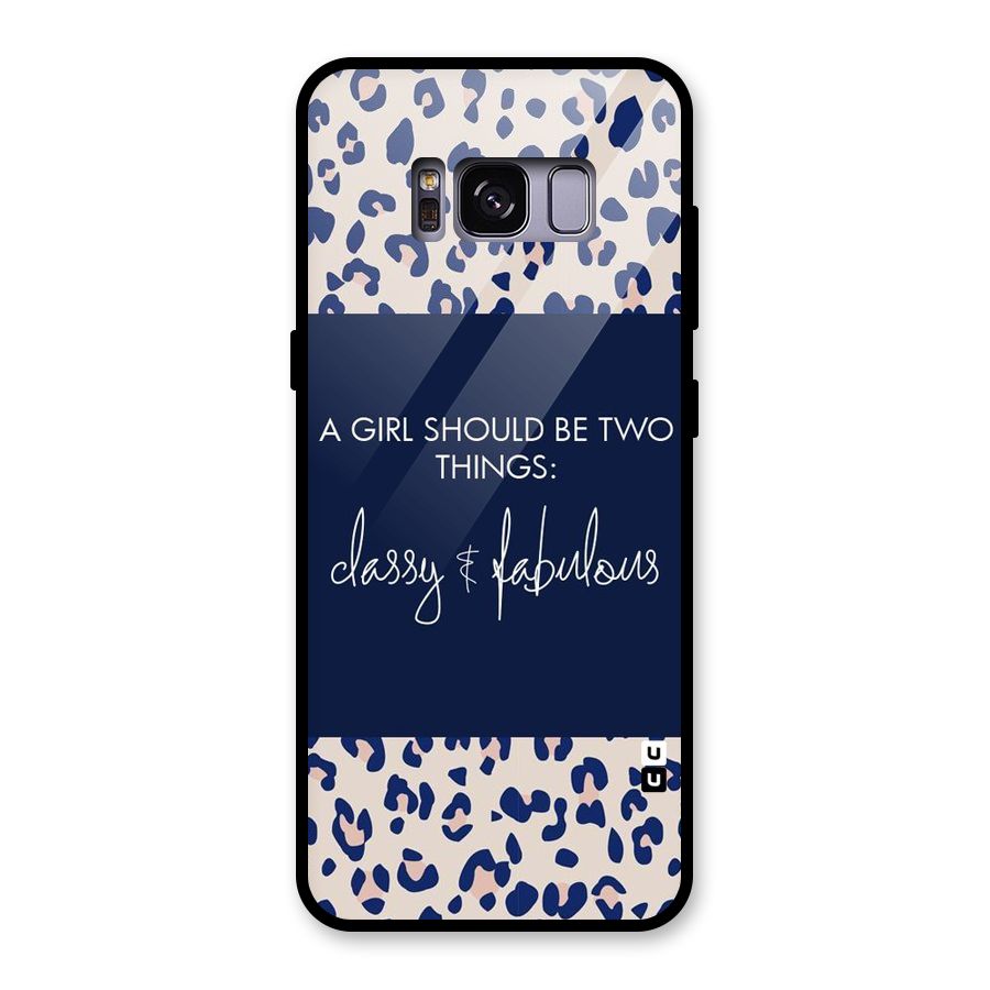 Classy and Fabulous Glass Back Case for Galaxy S8