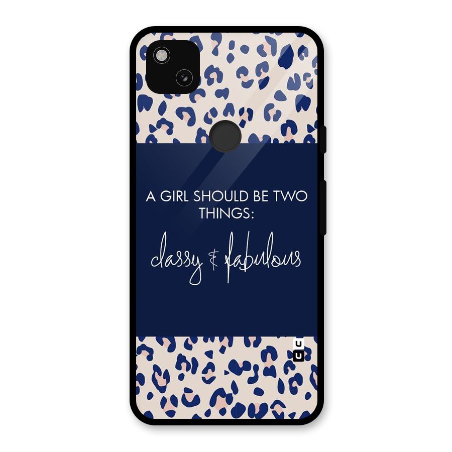 Classy and Fabulous Glass Back Case for Google Pixel 4a