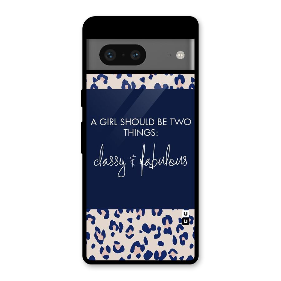 Classy and Fabulous Glass Back Case for Google Pixel 7