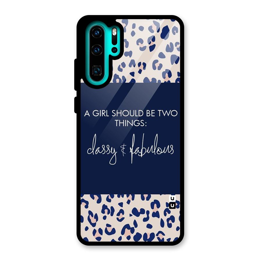 Classy and Fabulous Glass Back Case for Huawei P30 Pro