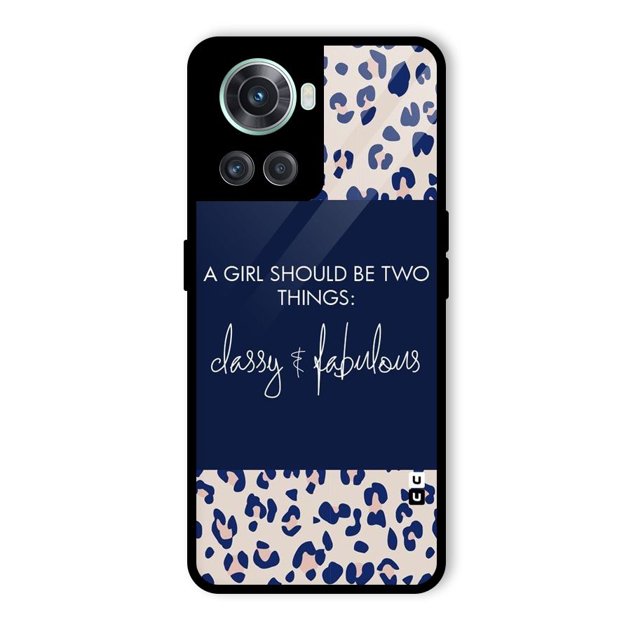 Classy and Fabulous Glass Back Case for OnePlus 10R