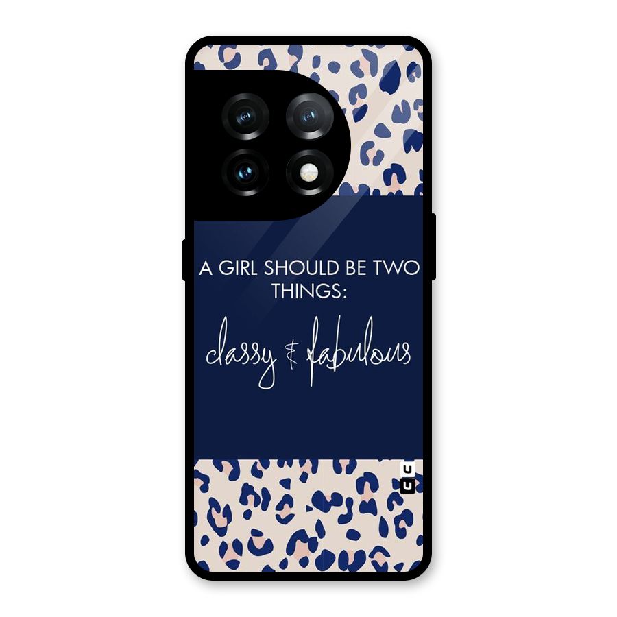 Classy and Fabulous Glass Back Case for OnePlus 11
