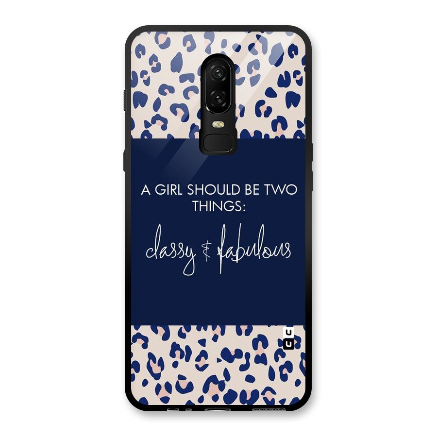 Classy and Fabulous Glass Back Case for OnePlus 6