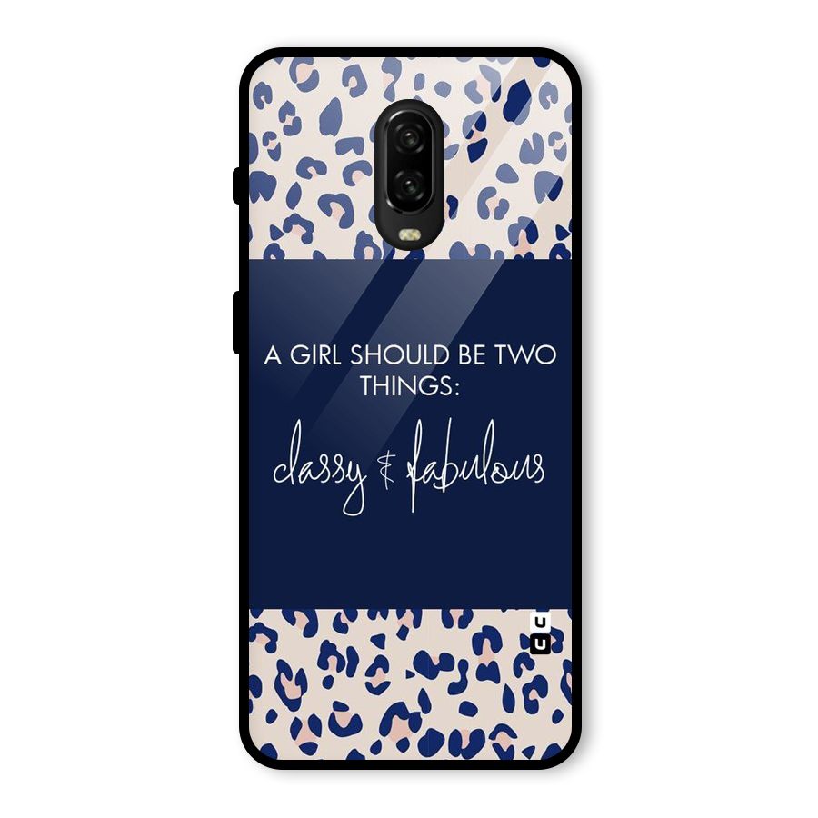 Classy and Fabulous Glass Back Case for OnePlus 6T