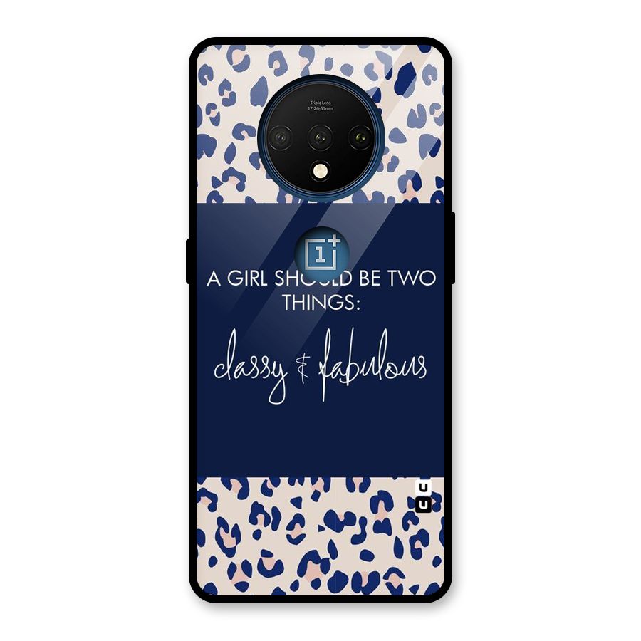 Classy and Fabulous Glass Back Case for OnePlus 7T