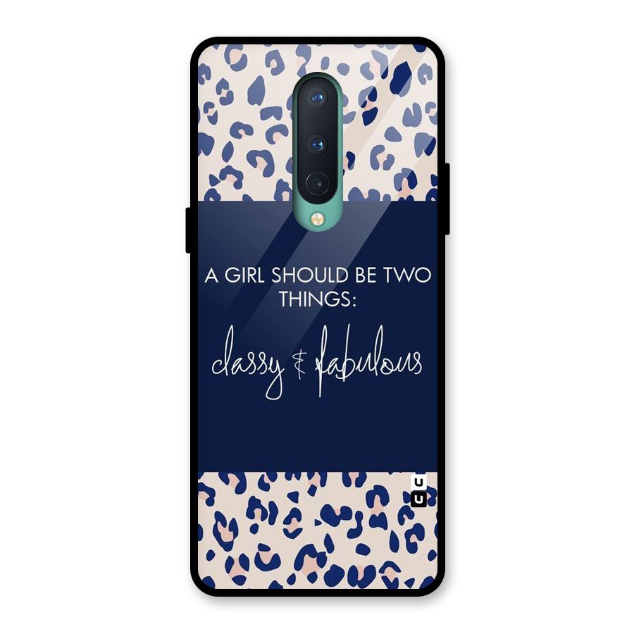 Classy and Fabulous Glass Back Case for OnePlus 8